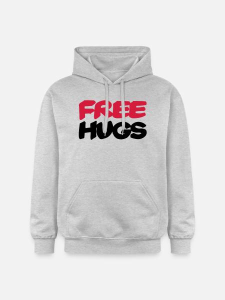 Free hugs - Gildan Unisex Softstyle® Midweight Hoodie - light heather grey