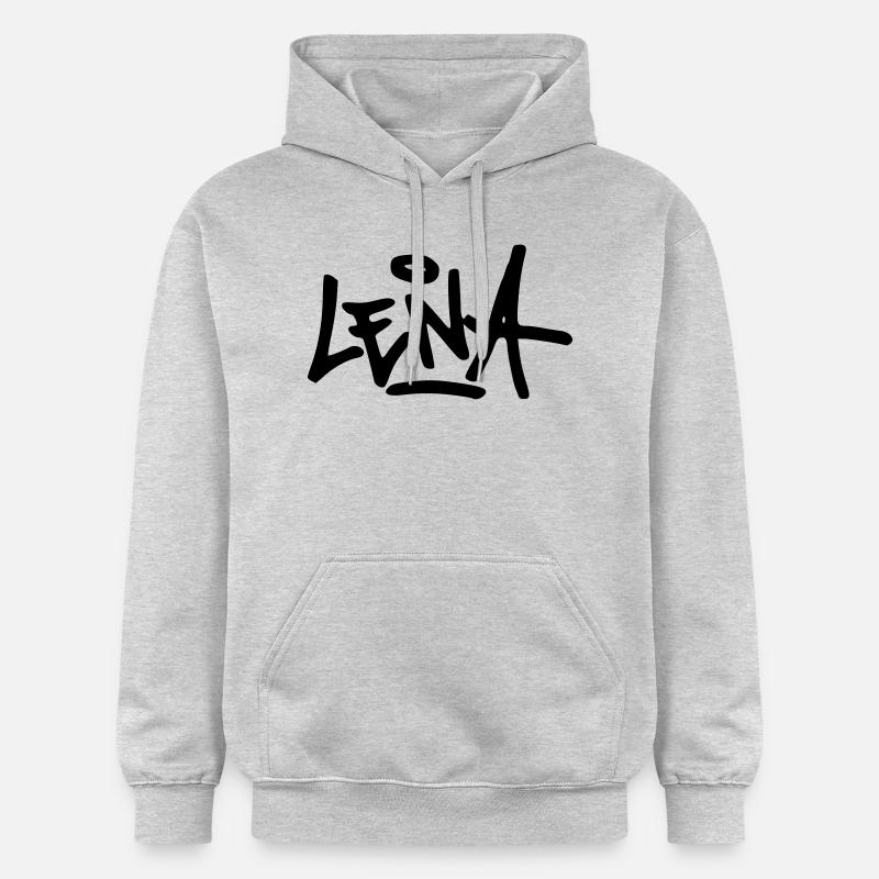 Graffiti Lena - Gildan Unisex Softstyle® Midweight Hoodie - Hellgrau meliert