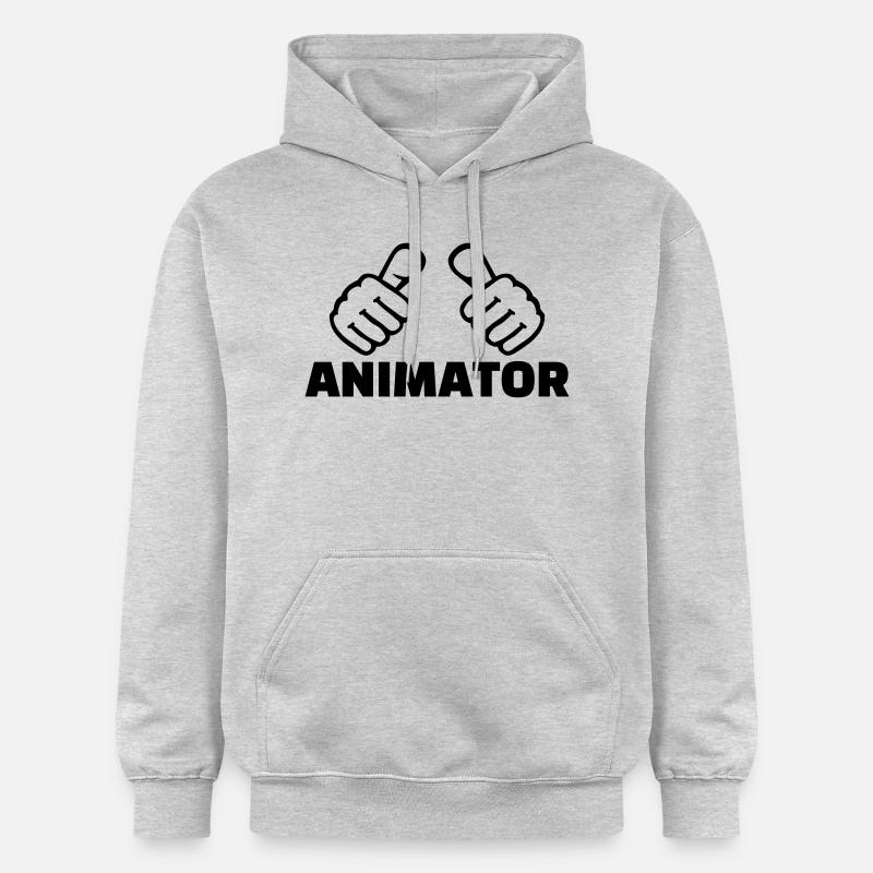 Animator - Sweat à capuche Softstyle® Gildan Unisexe - gris clair chiné