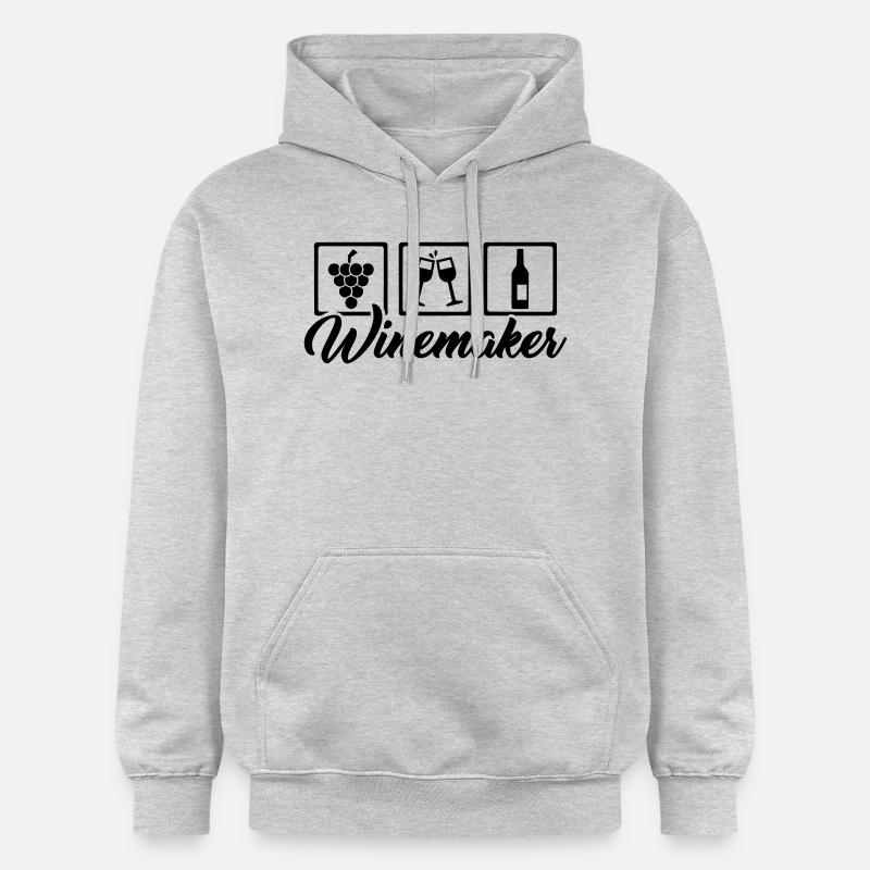 Winzer - Gildan Unisex Softstyle® Midweight Hoodie - Hellgrau meliert