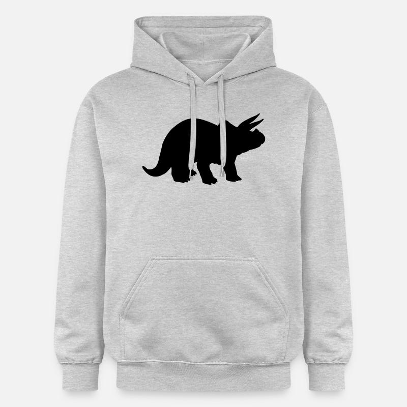 triceratops - Sweat à capuche Softstyle® Gildan Unisexe - gris clair chiné