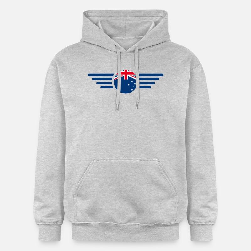 T-shirt design de style australien - Sweat à capuche Softstyle® Gildan Unisexe - gris clair chiné