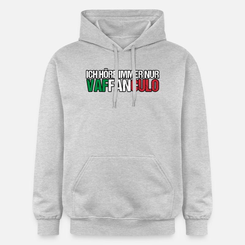 Italie Vaffanculo italien - Sweat à capuche Softstyle® Gildan Unisexe - gris clair chiné