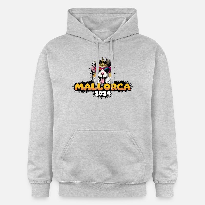 Mallorca 2024 Hamster - Sweat à capuche Softstyle® Gildan Unisexe - gris clair chiné