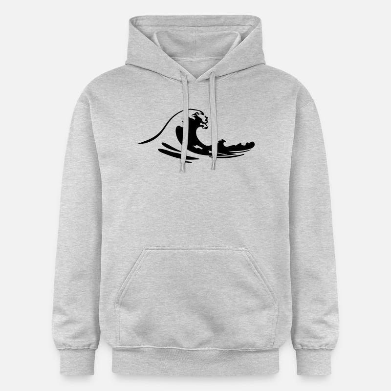 surf - Sweat à capuche Softstyle® Gildan Unisexe - gris clair chiné