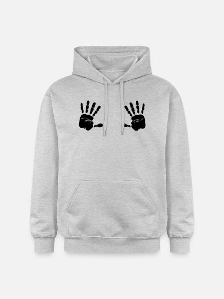 Hände - Gildan Unisex Softstyle® Midweight Hoodie - Hellgrau meliert