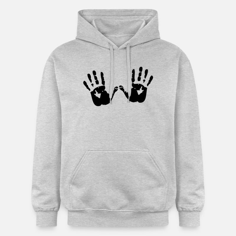 main - Sweat à capuche Softstyle® Gildan Unisexe - gris clair chiné