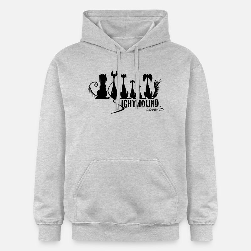 sighthound_lover - Sweat à capuche Softstyle® Gildan Unisexe - gris clair chiné