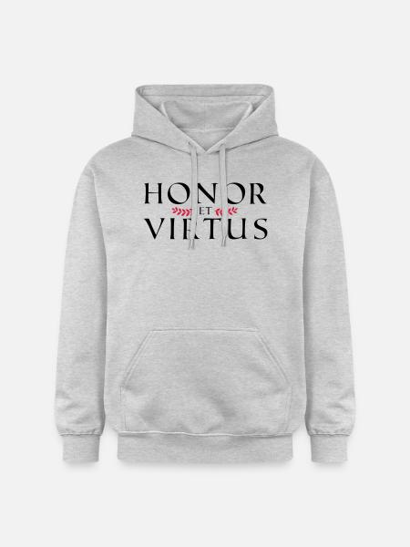 Honor Virtus 1 - Gildan Unisex Softstyle® Midweight Hoodie - Hellgrau meliert