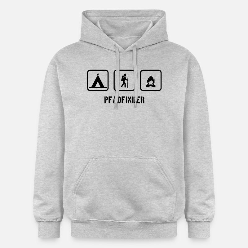 pfadfinder__f1 - Sweat à capuche Softstyle® Gildan Unisexe - gris clair chiné