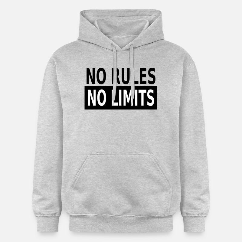 No Rules No Limits - Sweat à capuche Softstyle® Gildan Unisexe - gris clair chiné