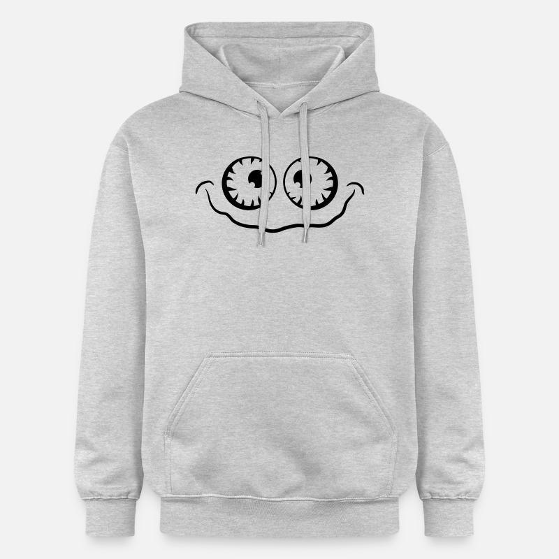 Horror Eyes - Sweat à capuche Softstyle® Gildan Unisexe - gris clair chiné