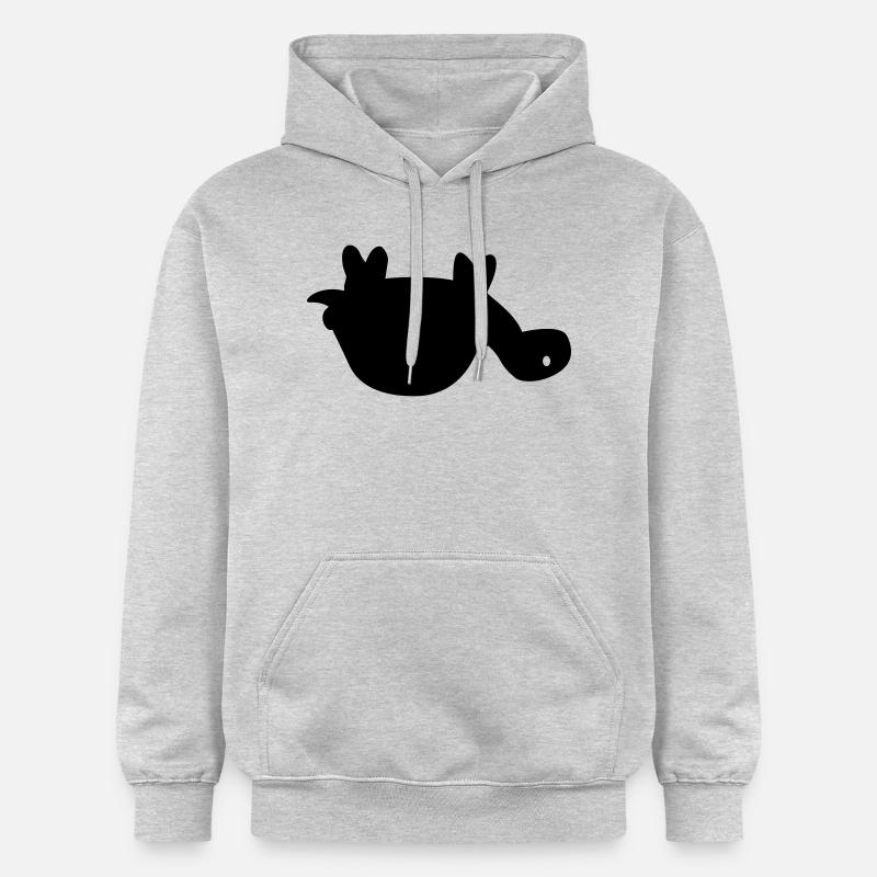 Tortue - Sweat à capuche Softstyle® Gildan Unisexe - gris clair chiné