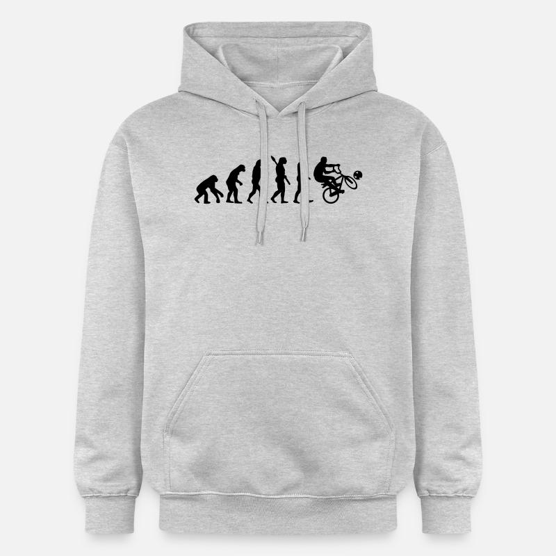 Evolution Cycle ball - Sweat à capuche Softstyle® Gildan Unisexe - gris clair chiné