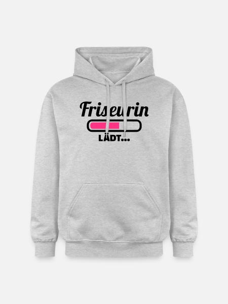 Friseurin - Gildan Unisex Softstyle® Midweight Hoodie - Hellgrau meliert