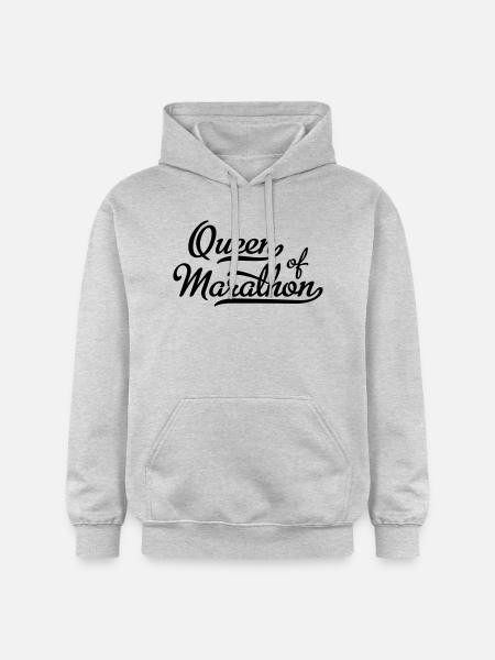 Marathon Frauen - Gildan Unisex Softstyle® Midweight Hoodie - Hellgrau meliert