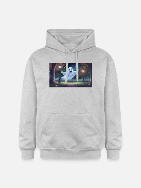 Ghost - unge søde små monstre - Gildan Softstyle® Midweight unisex-hoodie - lysegrå meleret