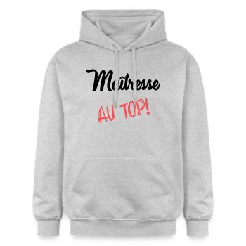 GELIEBTE - Gildan Unisex Softstyle® Midweight Hoodie - Hellgrau meliert - Vorne - Liana (172cm) & Jaron (178cm)