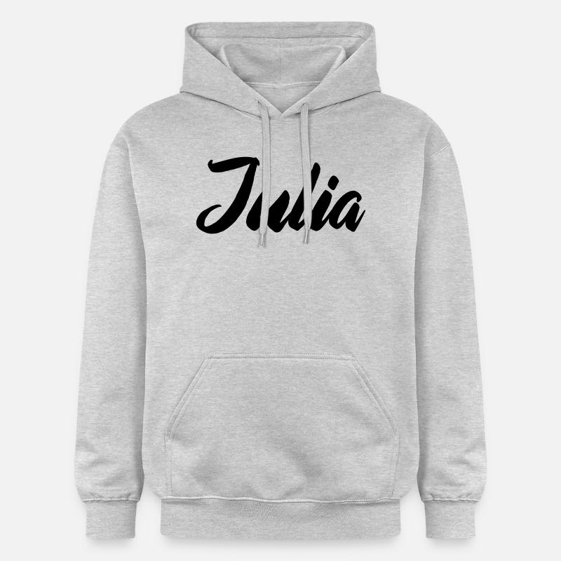 Nom de Julia - Sweat à capuche Softstyle® Gildan Unisexe - gris clair chiné