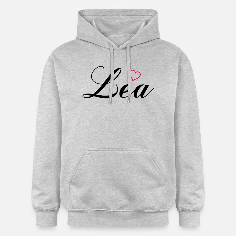 Nom Lea - Sweat à capuche Softstyle® Gildan Unisexe - gris clair chiné