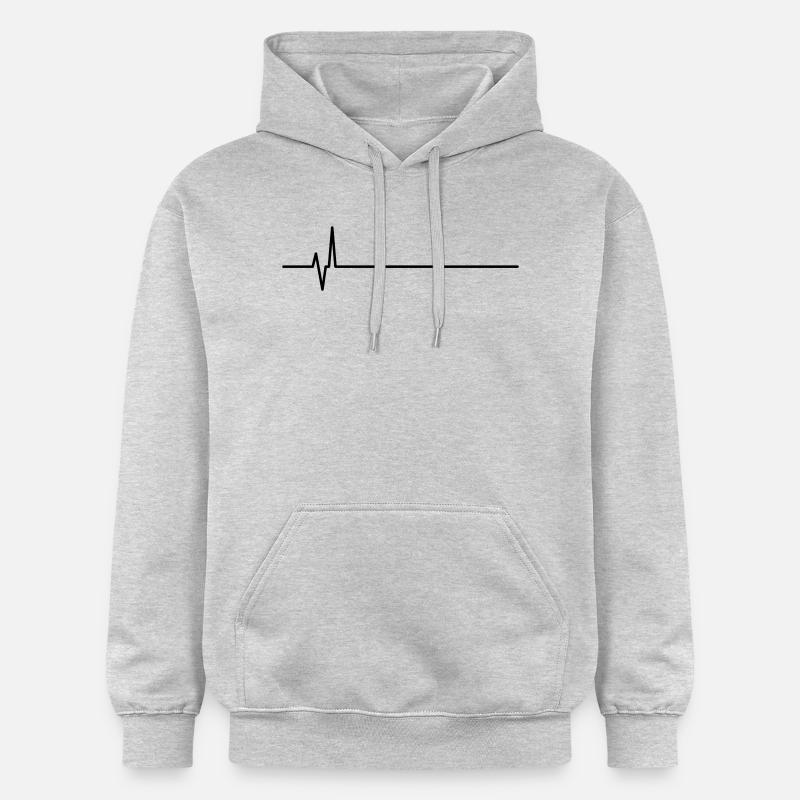 flatline - Sweat à capuche Softstyle® Gildan Unisexe - gris clair chiné