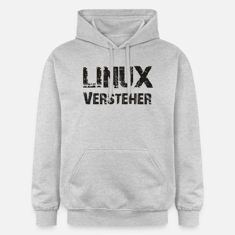 entendeurs linux - Sweat à capuche Softstyle® Gildan Unisexe - gris clair chiné