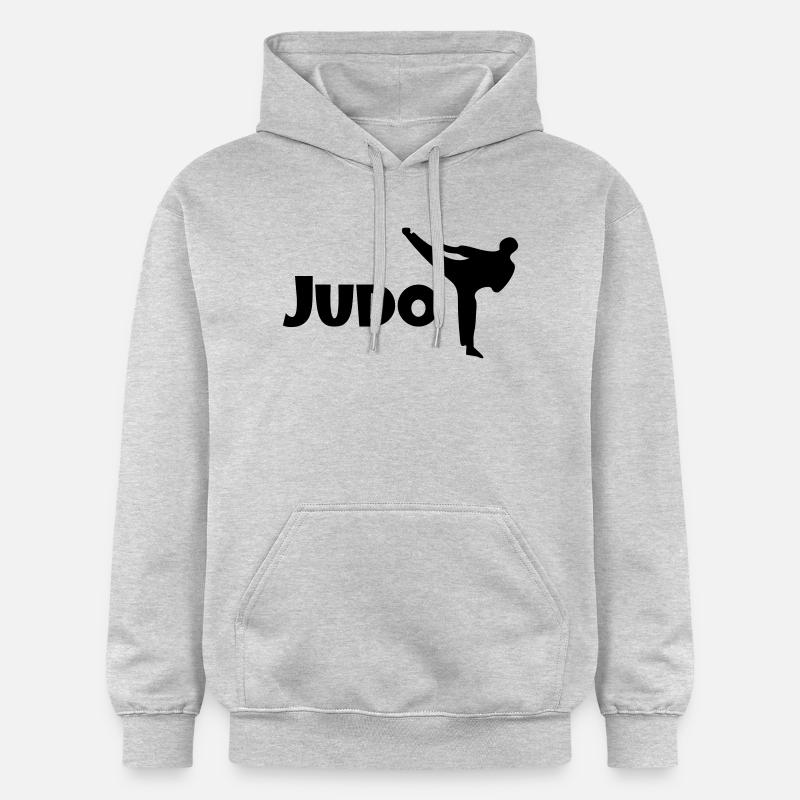 judo - Sweat à capuche Softstyle® Gildan Unisexe - gris clair chiné