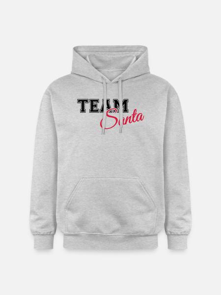 Team Santa - Gildan Unisex Softstyle® Midweight Hoodie - Hellgrau meliert