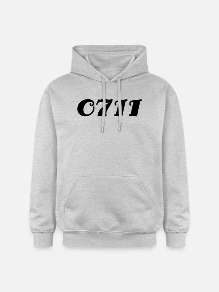 0711 - Sweat à capuche Softstyle® Gildan Unisexe - gris clair chiné