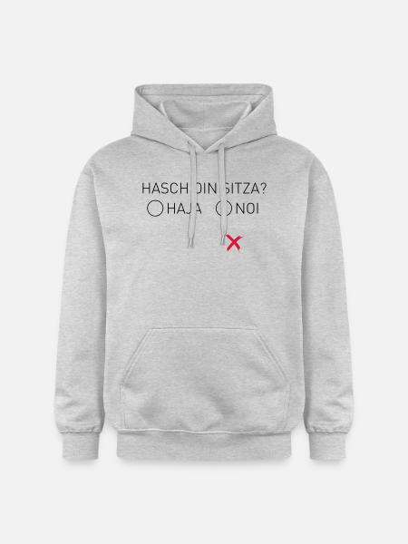 Hasch oin? - Gildan Unisex Softstyle® Midweight Hoodie - Hellgrau meliert