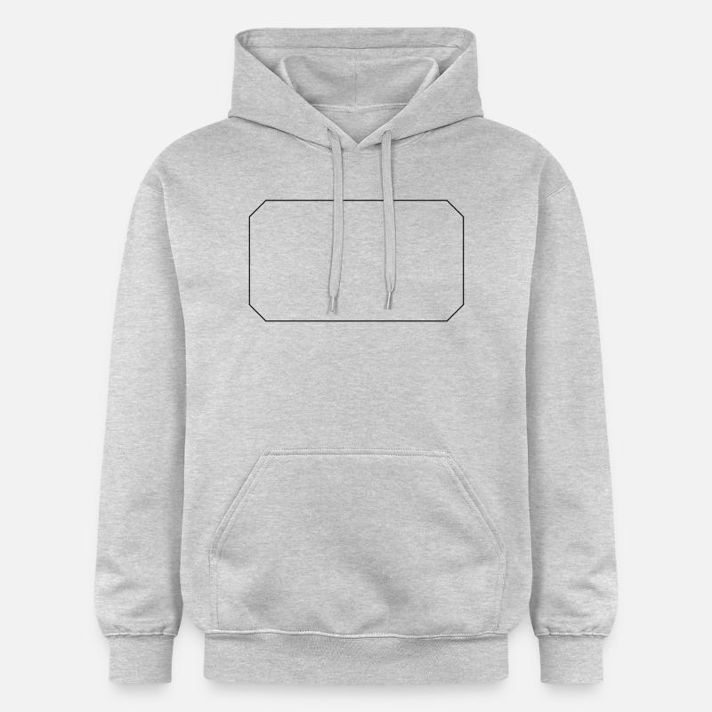 Achteck lang - Sweat à capuche Softstyle® Gildan Unisexe - gris clair chiné