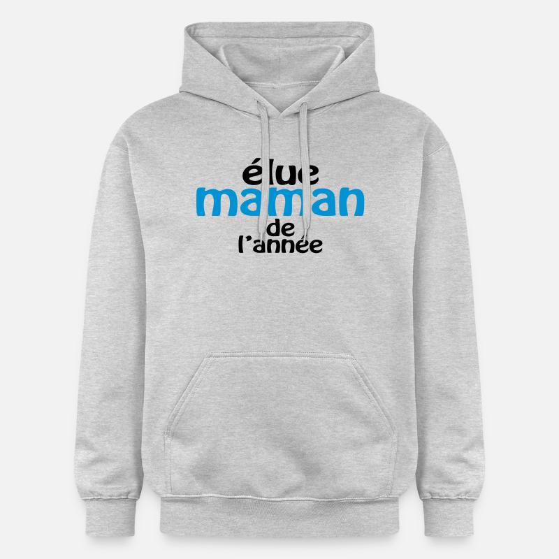 Maman de l'année (2c) - Sweat à capuche Softstyle® Gildan Unisexe - gris clair chiné
