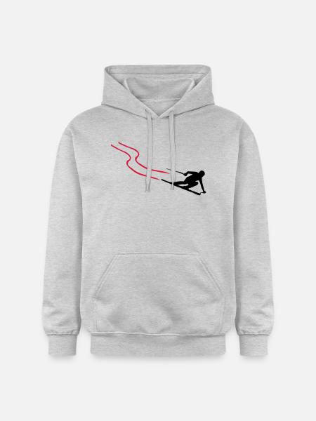ski - Gildan Unisex Softstyle® Midweight Hoodie - Hellgrau meliert