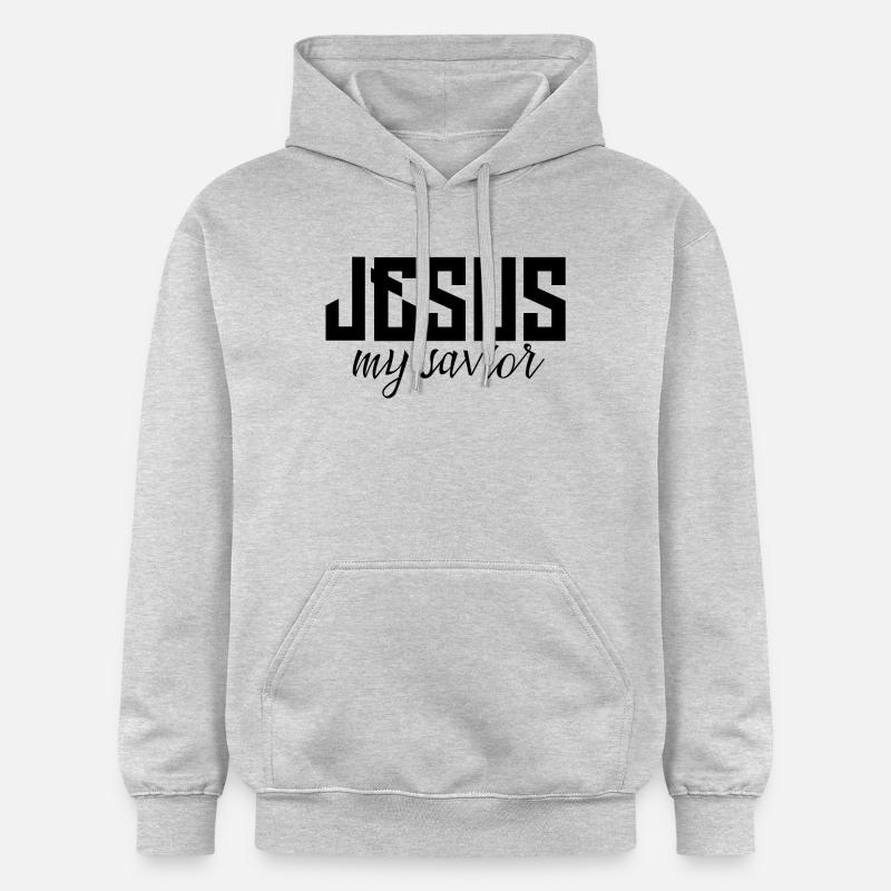 Jésus - Sweat à capuche Softstyle® Gildan Unisexe - gris clair chiné