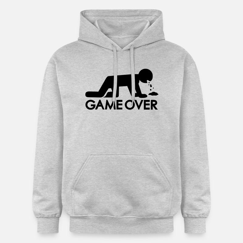 Alcool - Sweat à capuche Softstyle® Gildan Unisexe - gris clair chiné