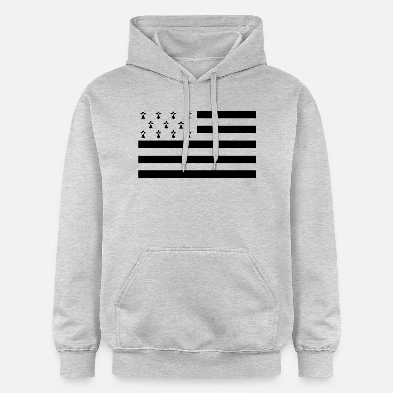 breizh - Sweat à capuche Softstyle® Gildan Unisexe - gris clair chiné