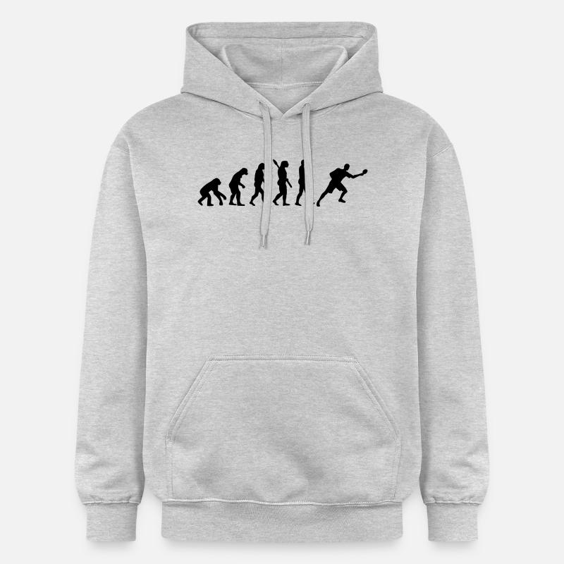 Évolution Ping-pong - Sweat à capuche Softstyle® Gildan Unisexe - gris clair chiné