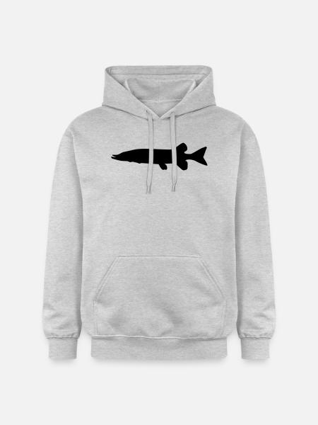 Fish Pike - Gildan Unisex Softstyle® Midweight Hoodie - light heather grey