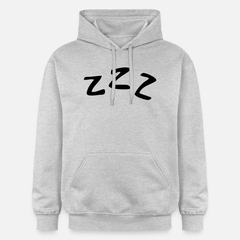 Sleeping ZZZ - Sweat à capuche Softstyle® Gildan Unisexe - gris clair chiné