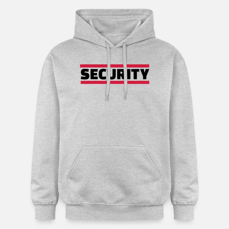 Security - Sweat à capuche Softstyle® Gildan Unisexe - gris clair chiné