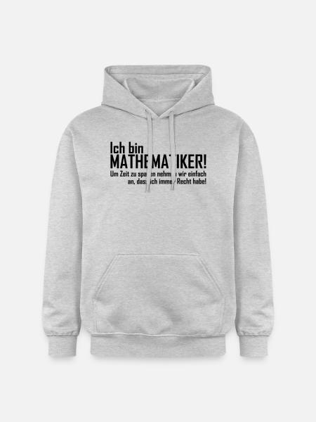 ich bin mathematiker - Gildan Unisex Softstyle® Midweight Hoodie - Hellgrau meliert