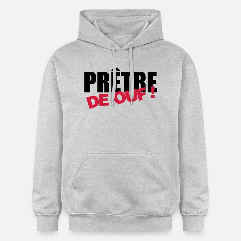 chrétien / prêtre / catholique / religion - Sweat à capuche Softstyle® Gildan Unisexe - gris clair chiné