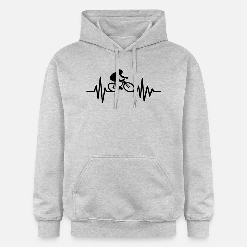 Cycling - Sweat à capuche Softstyle® Gildan Unisexe - gris clair chiné