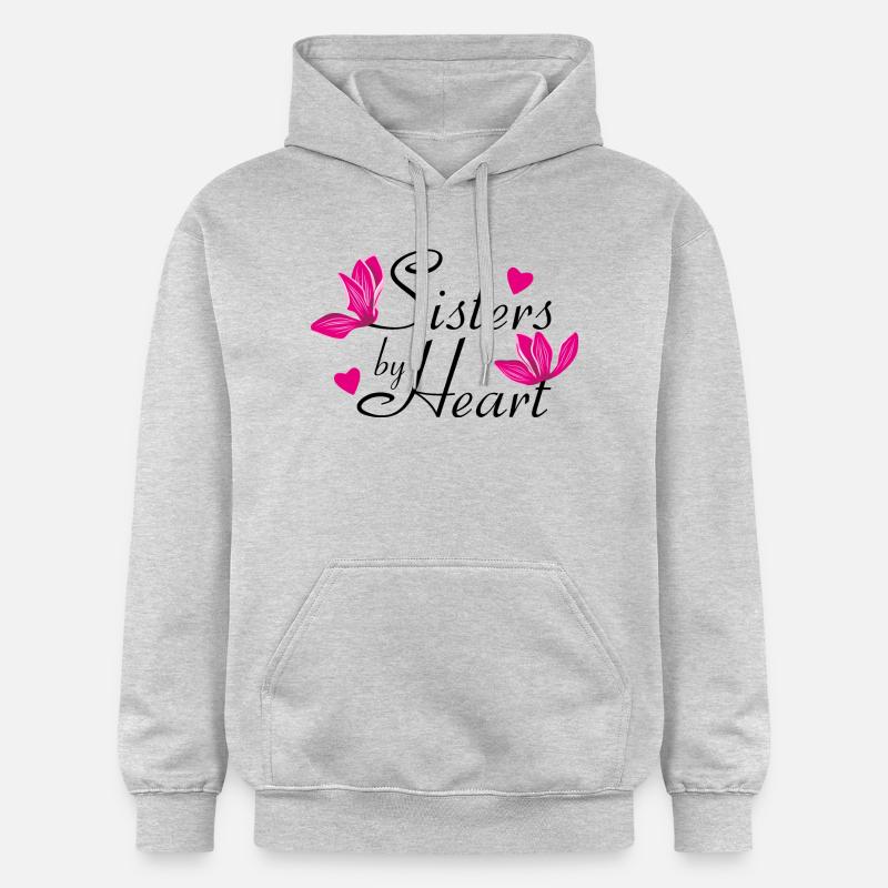 Sœurs par cœur - Sweat à capuche Softstyle® Gildan Unisexe - gris clair chiné