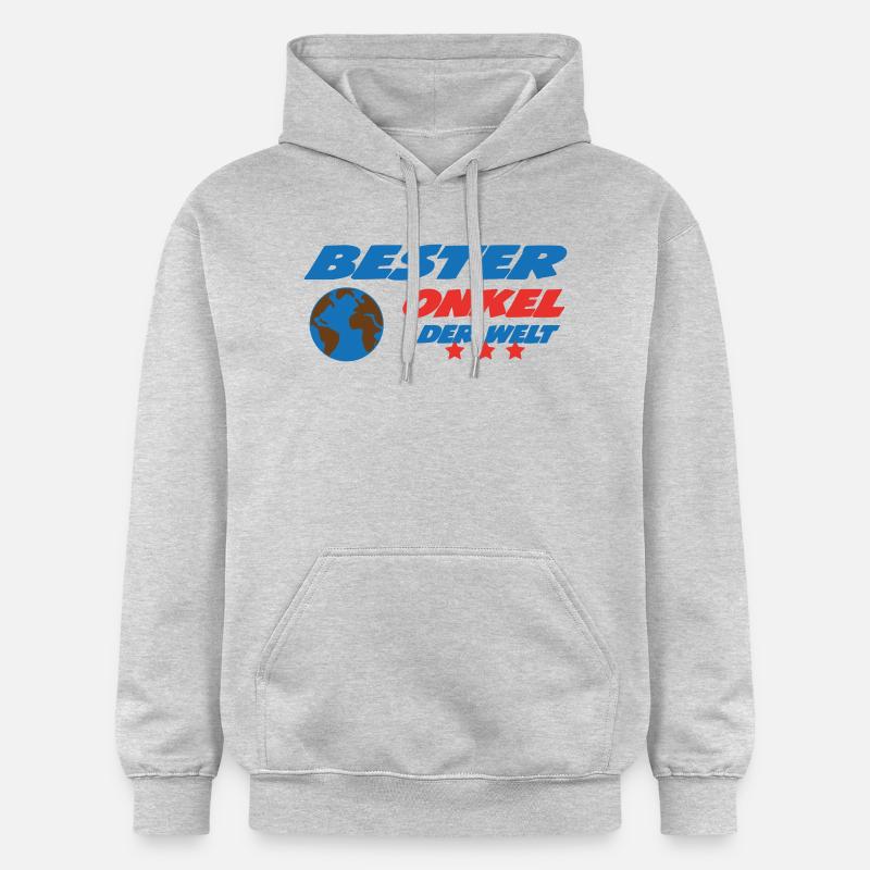 Bester ONKEL der welt - Sweat à capuche Softstyle® Gildan Unisexe - gris clair chiné