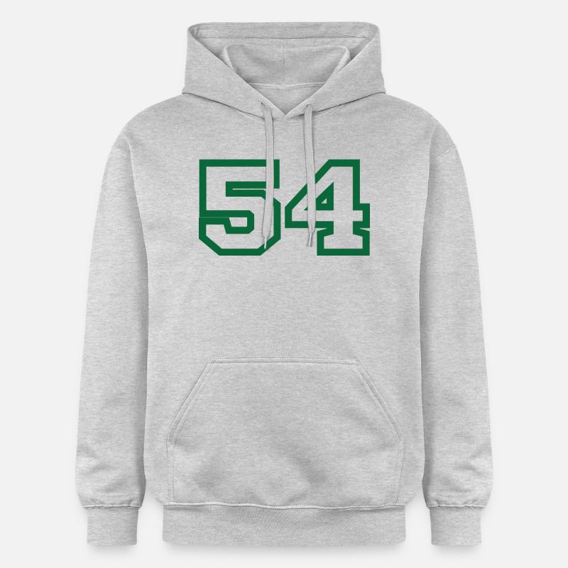 Numéro 54 sport vert - Sweat à capuche Softstyle® Gildan Unisexe - gris clair chiné