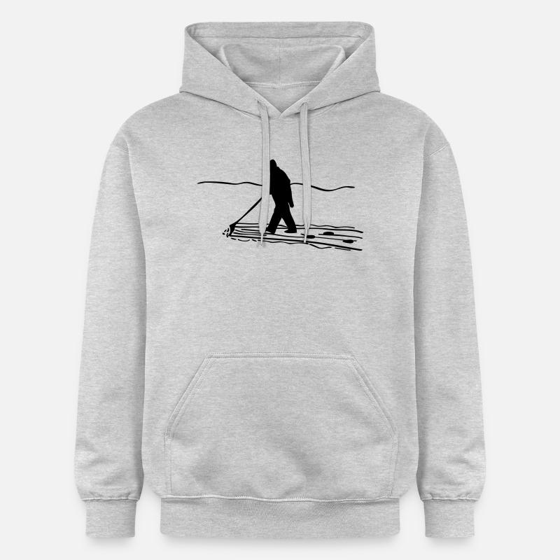 Poussez la neige - Sweat à capuche Softstyle® Gildan Unisexe - gris clair chiné