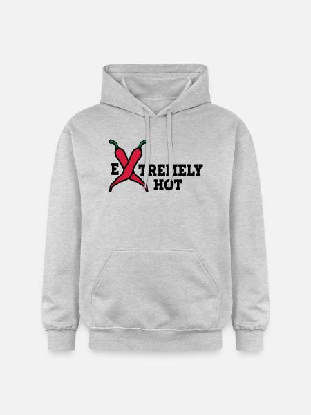 scharf - Gildan Unisex Softstyle® Midweight Hoodie - Hellgrau meliert