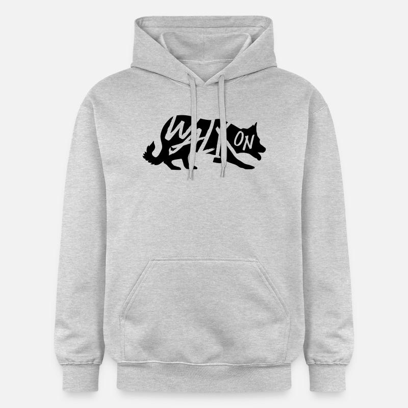 Walk On - Sweat à capuche Softstyle® Gildan Unisexe - gris clair chiné