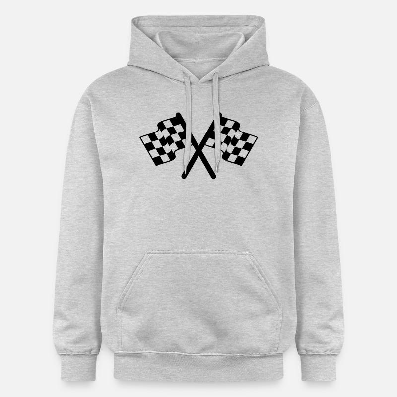 racing flags sport - Sweat à capuche Softstyle® Gildan Unisexe - gris clair chiné